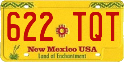 NM license plate 622TQT