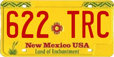 NM license plate 622TRC