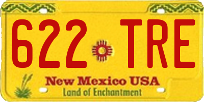 NM license plate 622TRE