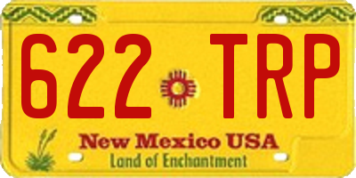 NM license plate 622TRP