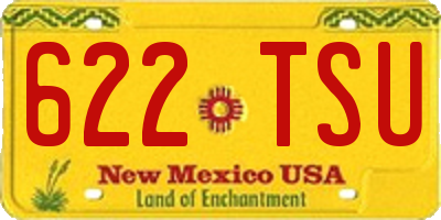 NM license plate 622TSU