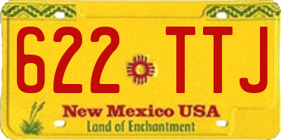 NM license plate 622TTJ