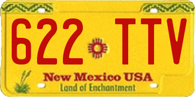 NM license plate 622TTV