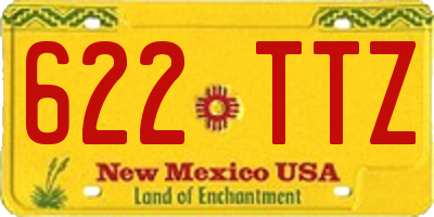 NM license plate 622TTZ