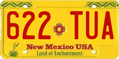 NM license plate 622TUA