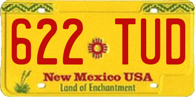 NM license plate 622TUD