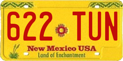 NM license plate 622TUN