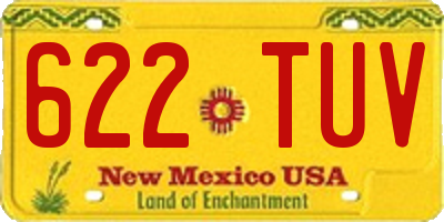 NM license plate 622TUV