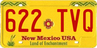 NM license plate 622TVQ