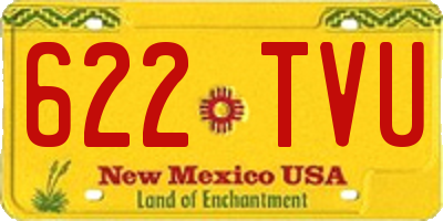 NM license plate 622TVU