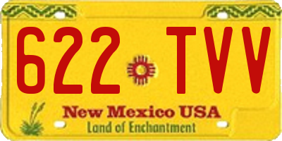 NM license plate 622TVV