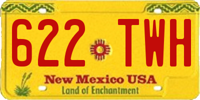 NM license plate 622TWH