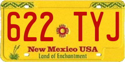 NM license plate 622TYJ