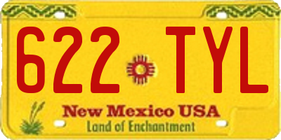 NM license plate 622TYL