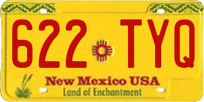 NM license plate 622TYQ