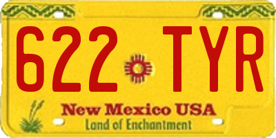 NM license plate 622TYR