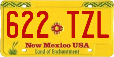 NM license plate 622TZL