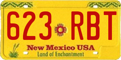 NM license plate 623RBT