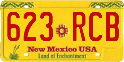 NM license plate 623RCB