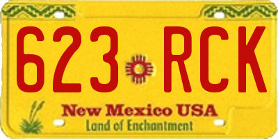 NM license plate 623RCK