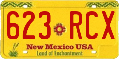 NM license plate 623RCX