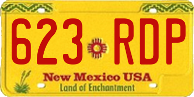 NM license plate 623RDP