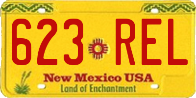NM license plate 623REL
