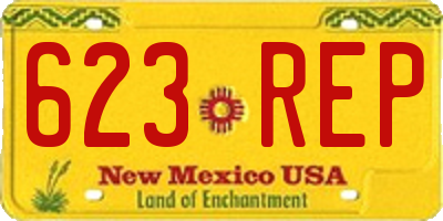 NM license plate 623REP