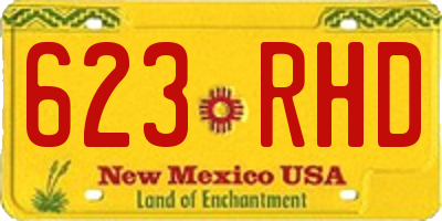 NM license plate 623RHD
