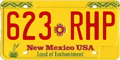 NM license plate 623RHP