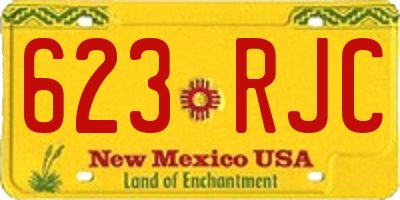 NM license plate 623RJC