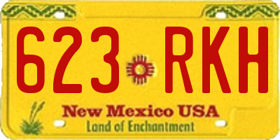 NM license plate 623RKH