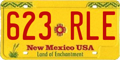 NM license plate 623RLE