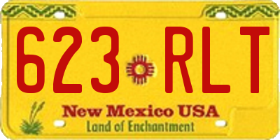 NM license plate 623RLT