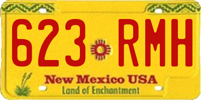 NM license plate 623RMH