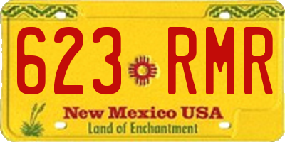 NM license plate 623RMR