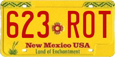 NM license plate 623ROT