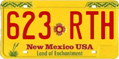 NM license plate 623RTH