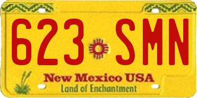 NM license plate 623SMN