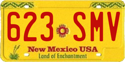 NM license plate 623SMV