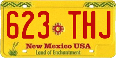 NM license plate 623THJ