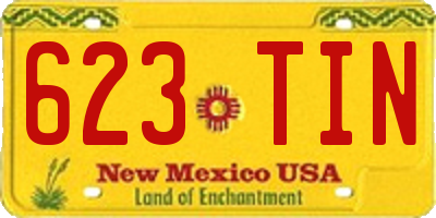 NM license plate 623TIN