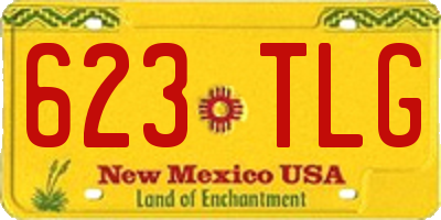NM license plate 623TLG