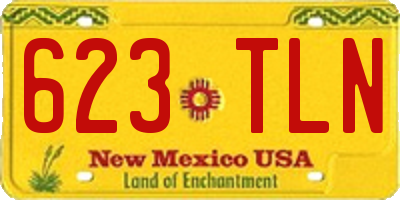 NM license plate 623TLN
