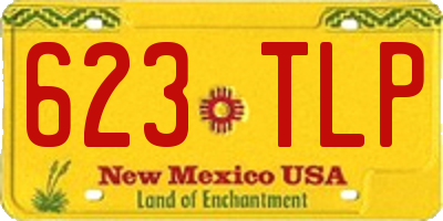 NM license plate 623TLP