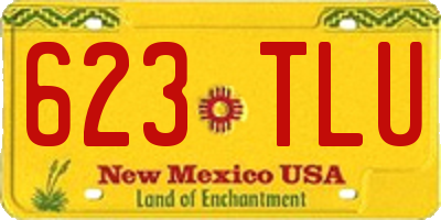 NM license plate 623TLU