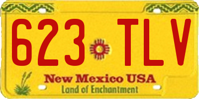 NM license plate 623TLV