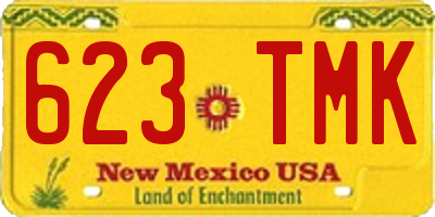 NM license plate 623TMK