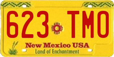 NM license plate 623TMO