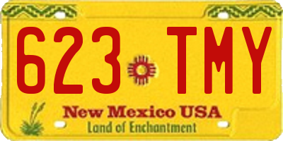 NM license plate 623TMY